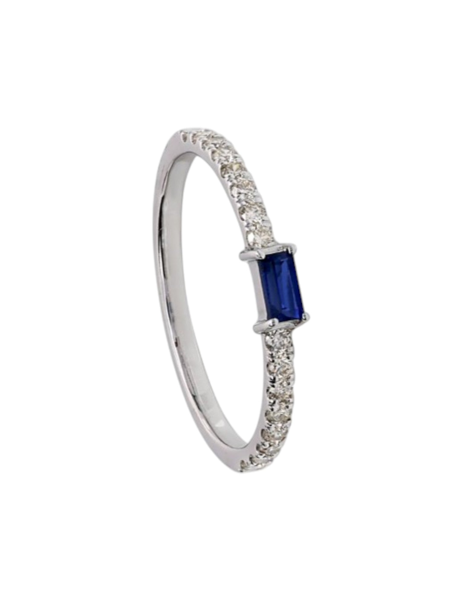 Tiffany Novo Horizon 925 Sterling Silver CZ Stone Light Weight Ring For Women By Kesardeep